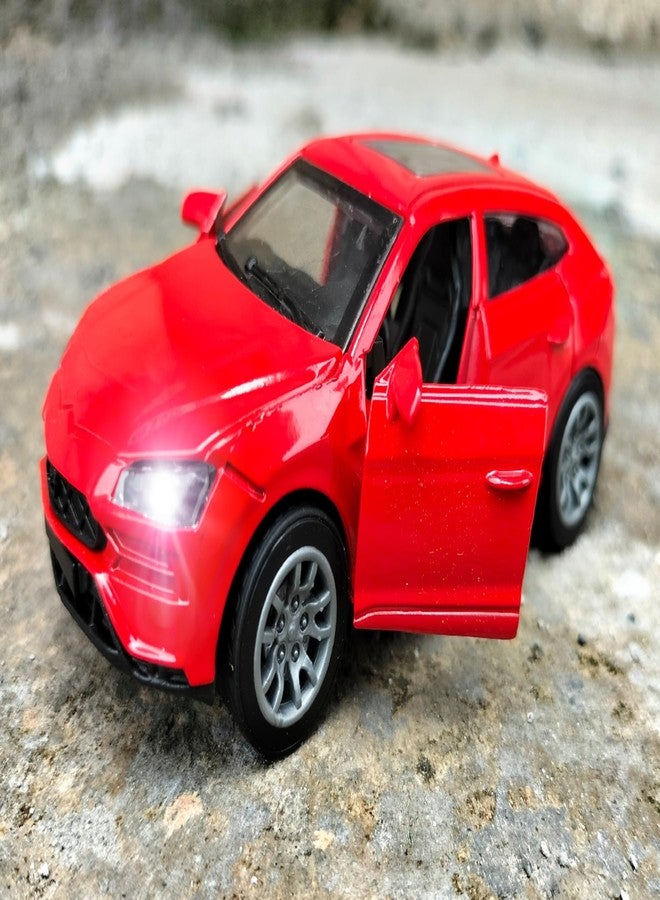 RUHANI Ferrari Simulation1:36 Scale Die-Cast Pull Back Metal Car with Sound and Light openable Doors, for Kids Best Toys Gifts (Red) - Image 2